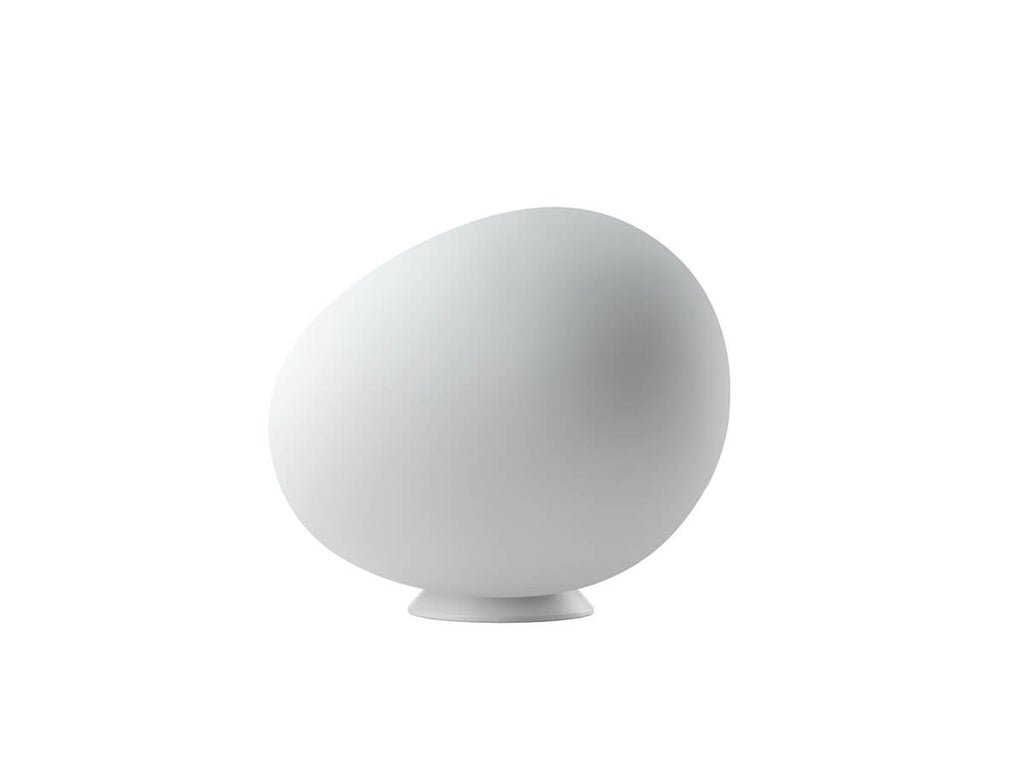 Pebbleform Table Lamp Hand Blown Acid Etched Glass and Metal in Multiple Sizes