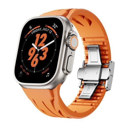 ApexWear FKM Kordon Apple Watch Uyumlu Akıllı Saat Aksesuarı