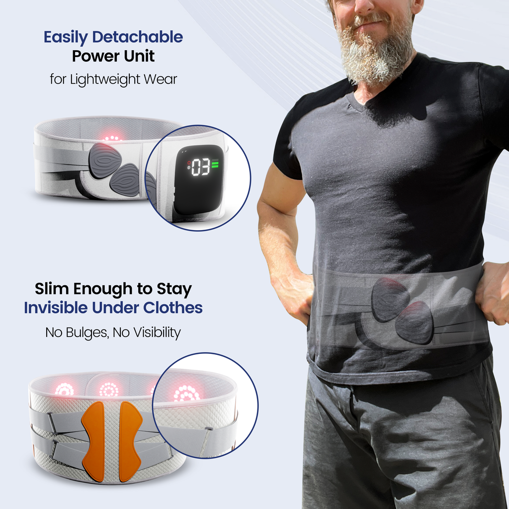 ReliefFlow Adjustable Back Support Belt With Heat and Vibration