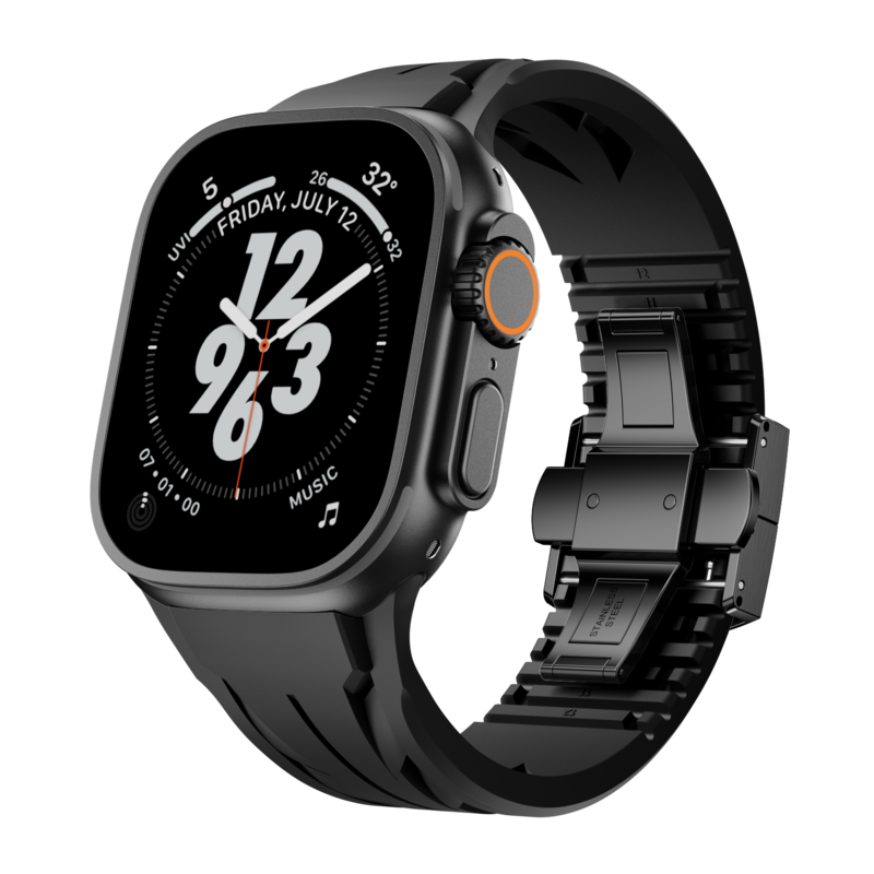 ApexWear FKM řemínek pro chytré hodinky kompatibilní s Apple Watch