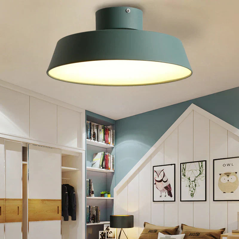 چراغ سقفی گرد LED نوردیک ولورا اسلیم برای اتاق‌های نشیمن