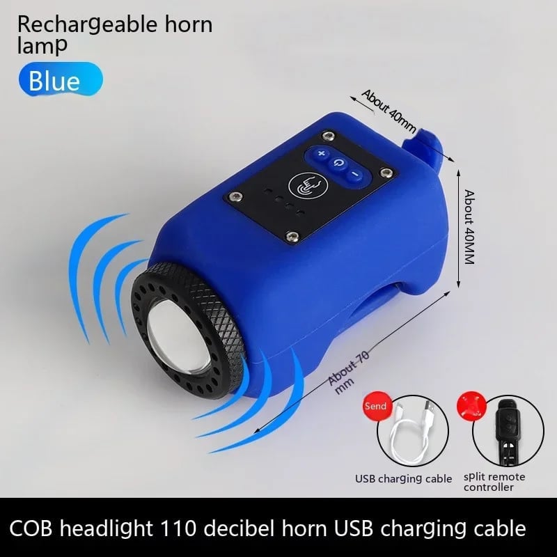 چراغ دوچرخه شارژی USB PulseBike با بوق یکپارچه
