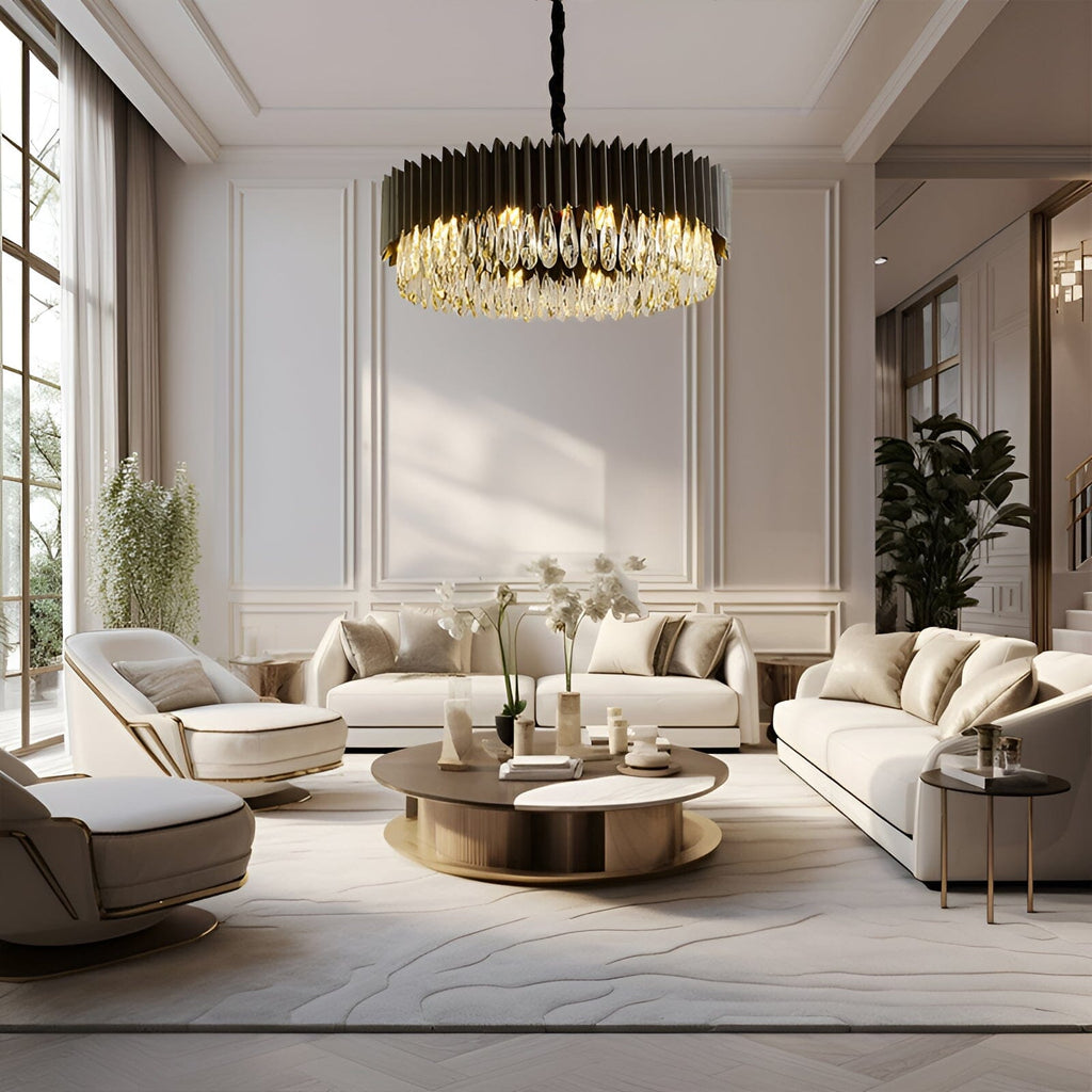 Lyfera Crystal Lustr Luxusní Moderní Osvětlení Výrazný Prvek