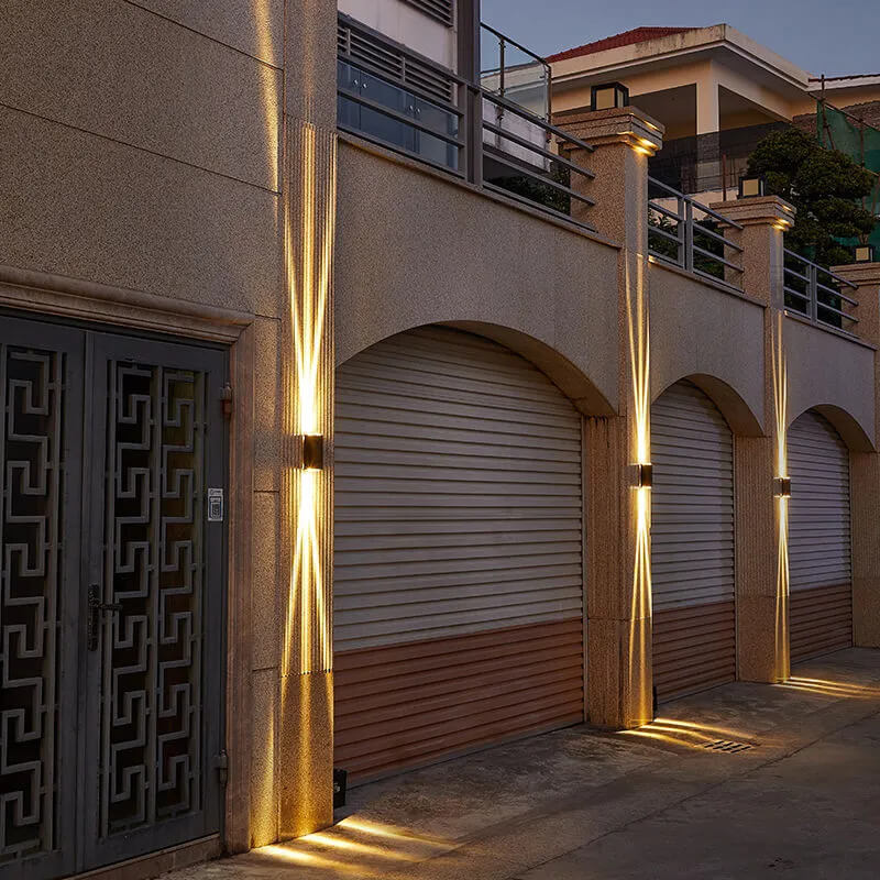 ضوء جداري خارجي حديث مقاوم للماء LED بمؤشر حماية IP65، إضاءة علوية وسفلية، 6 واط - 10 واط، 600-1000 لومن