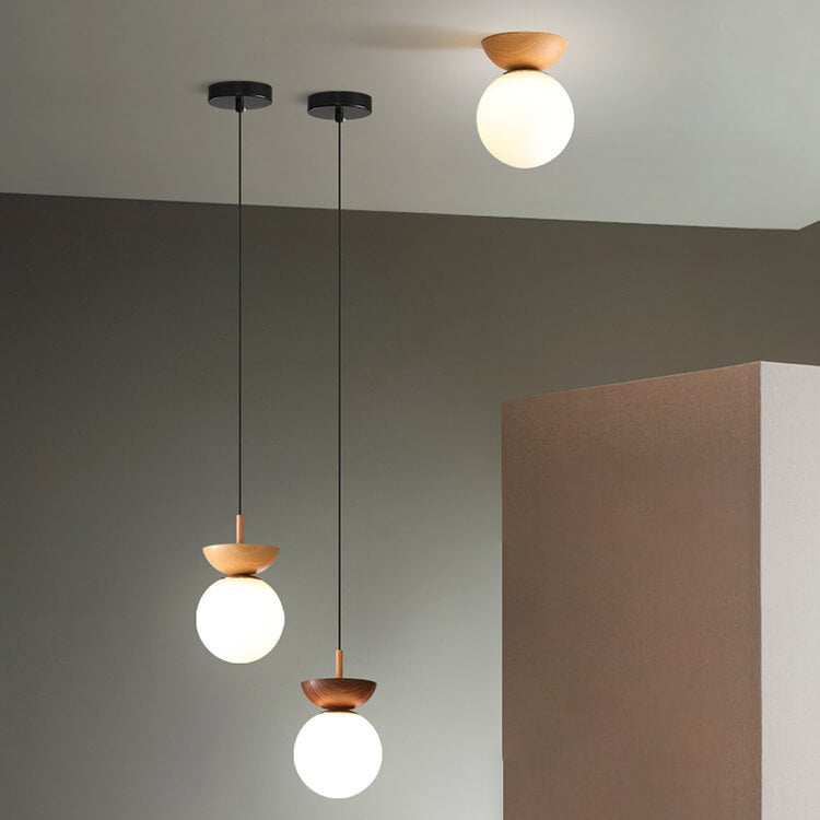 Japanese Aesthetic Ceiling Lamp With Ambient Lighting