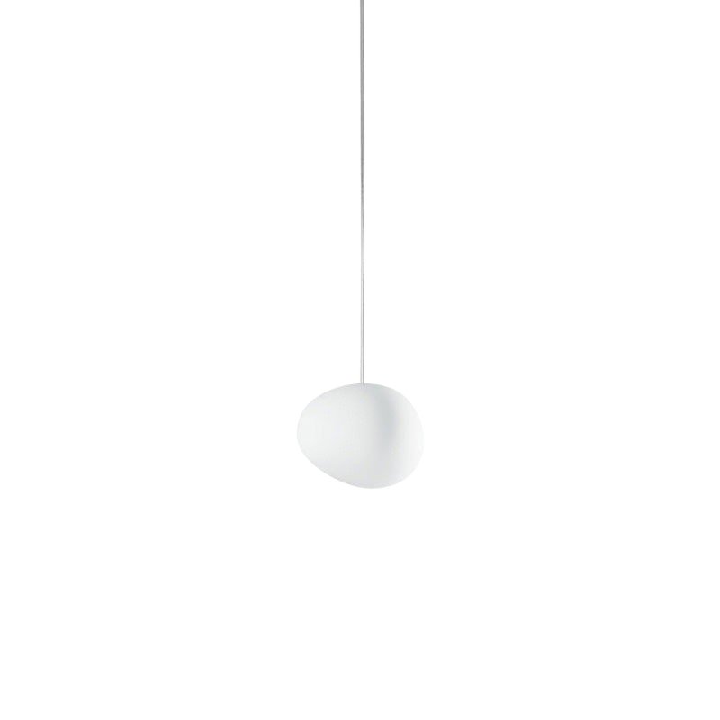 Lampa wisząca Caelia ze szkła dmuchanego ręcznie o organicznych, poetyckich kształtach