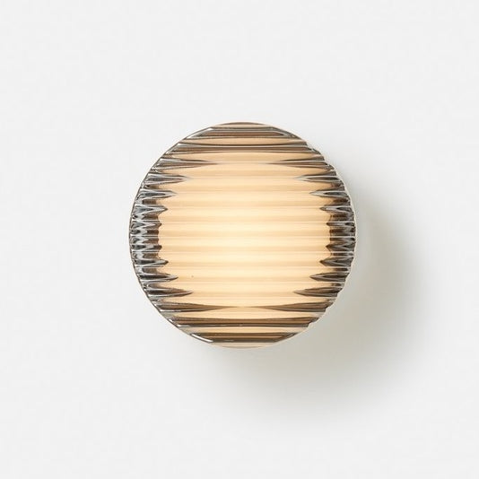 Lampada da parete LED rotonda moderna con diffusore in vetro satinato per uso interno ed esterno