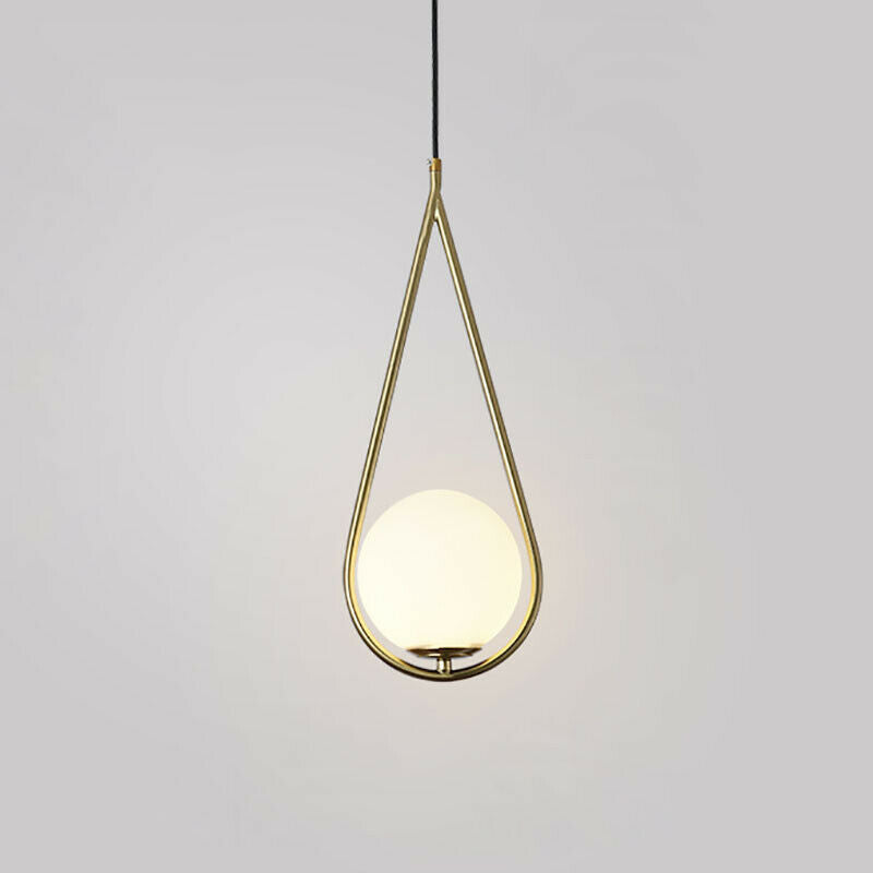 Solara Teardrop zlaté LED závěsné světlo do jídelny s teplým bílým světlem