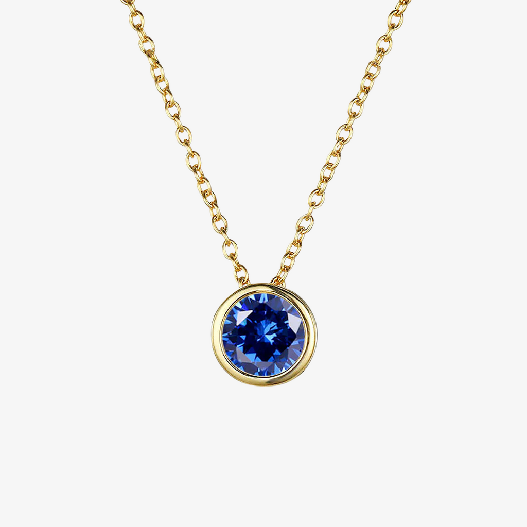 Collana Luna con Pietra di Nascita