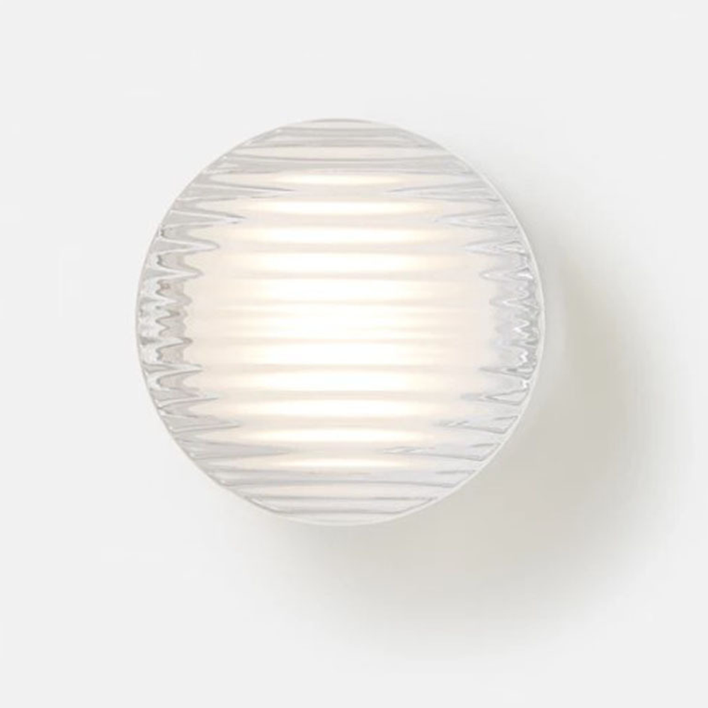 Lampada da parete LED rotonda moderna con diffusore in vetro satinato per uso interno ed esterno