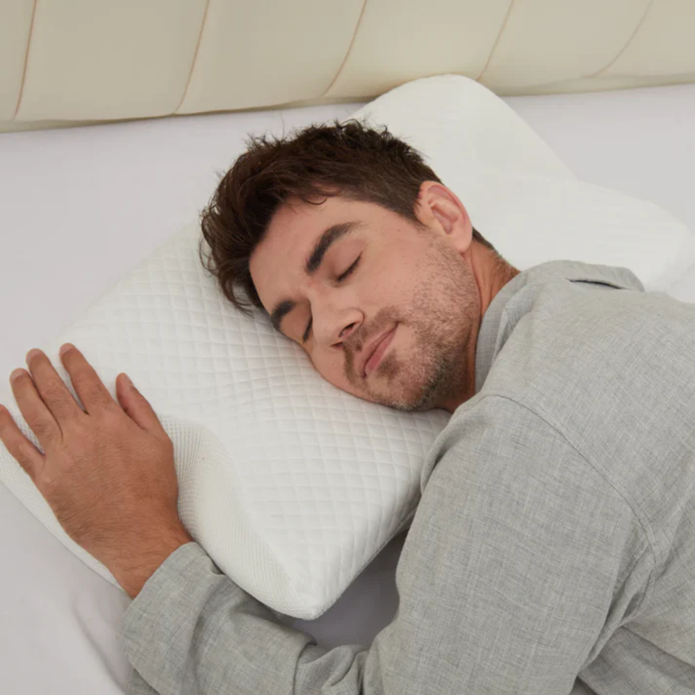 Ergonomický polštář z paměťové pěny pro úlevu při spánkové apnoi a chrápání