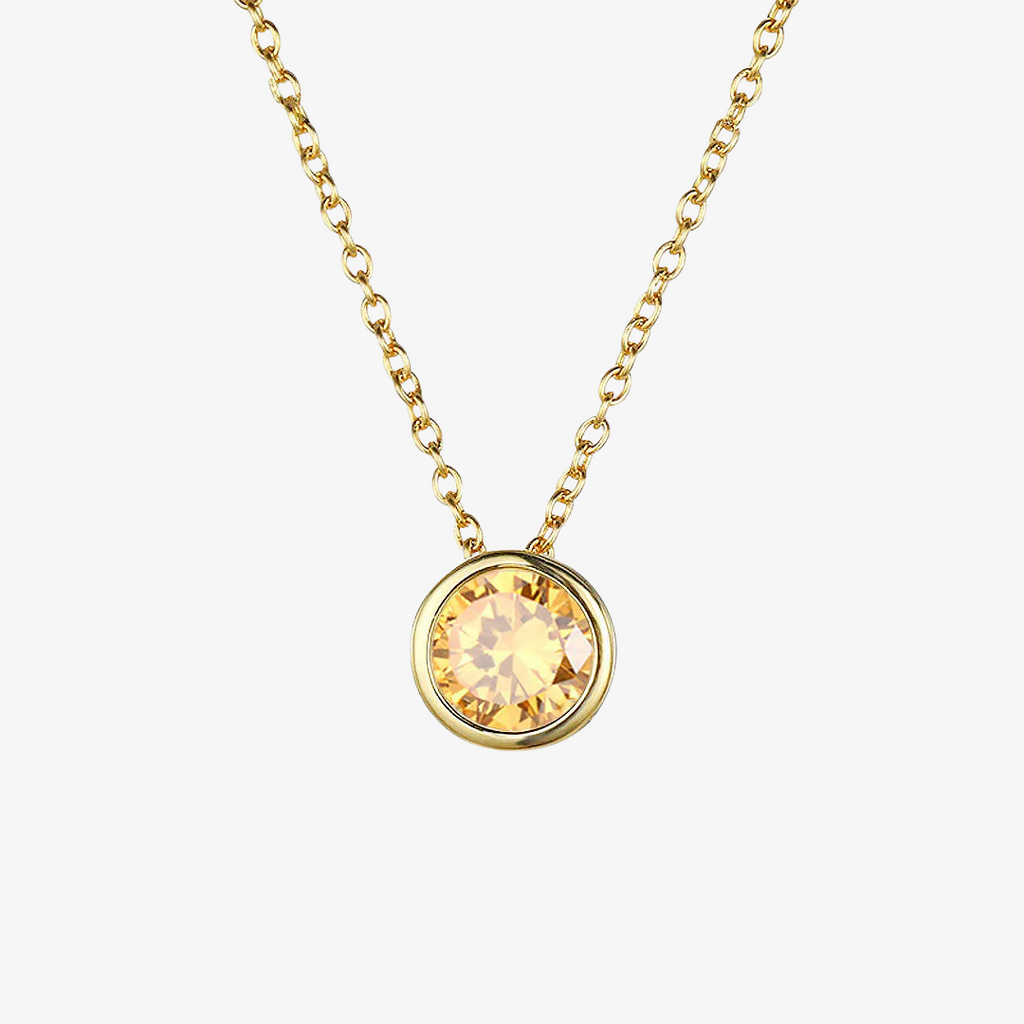 Collana Luna con Pietra di Nascita