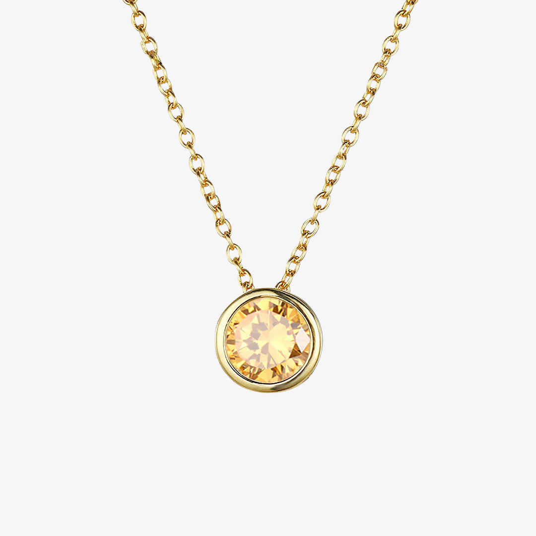 Collana Luna con Pietra di Nascita