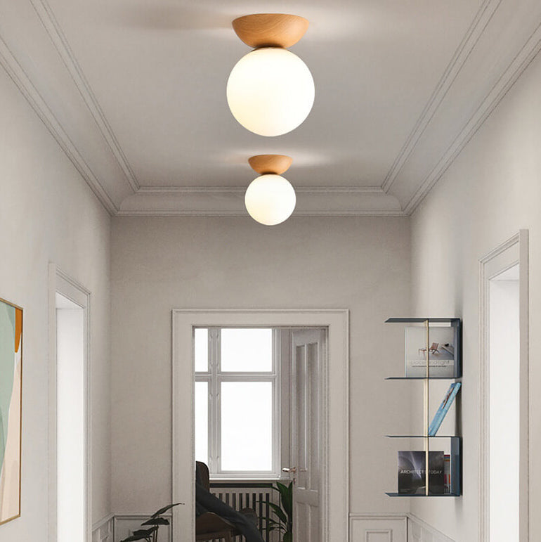 Japanese Aesthetic Ceiling Lamp With Ambient Lighting