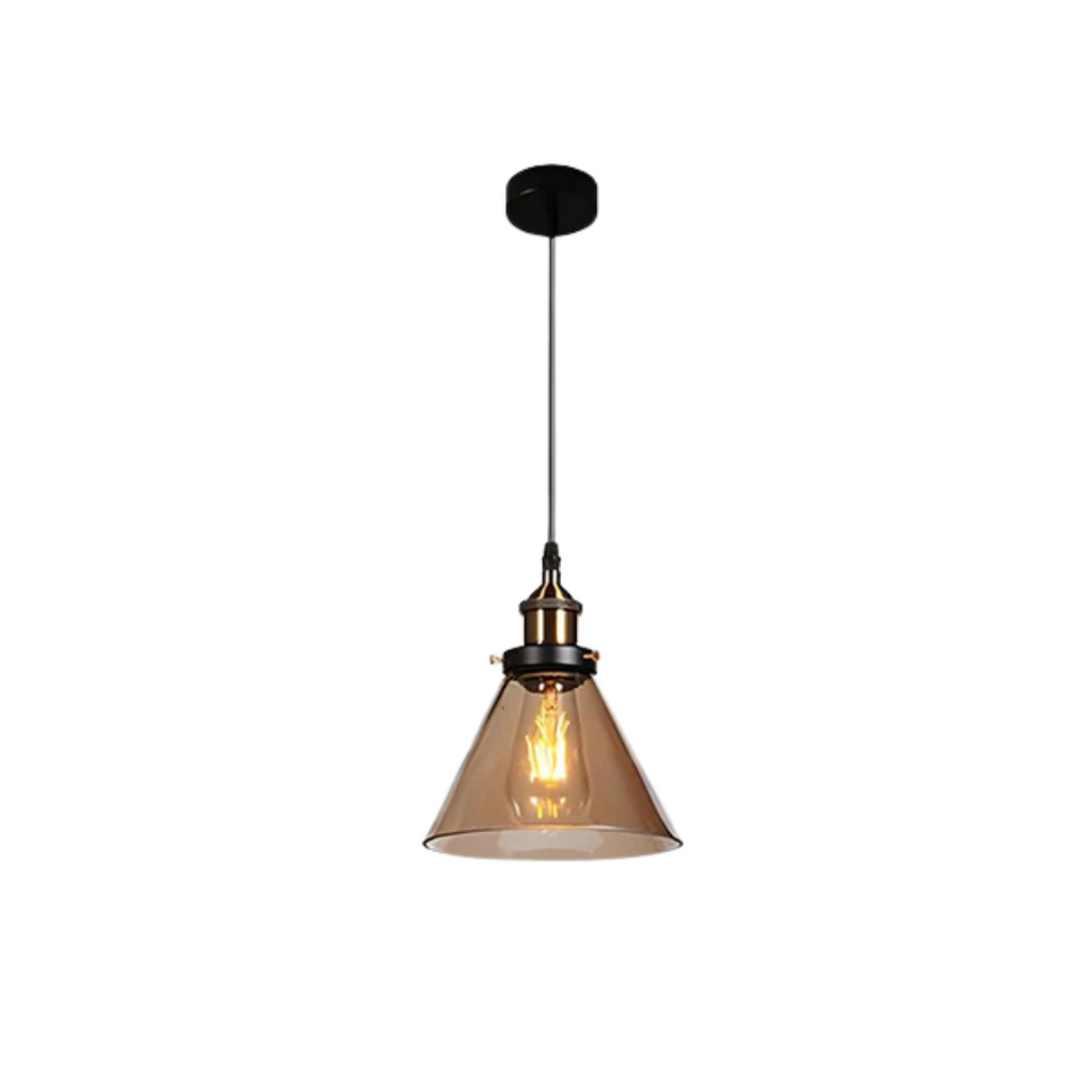 Vellora Vintage Glass Pendant Light for Dining Rooms and Living Spaces