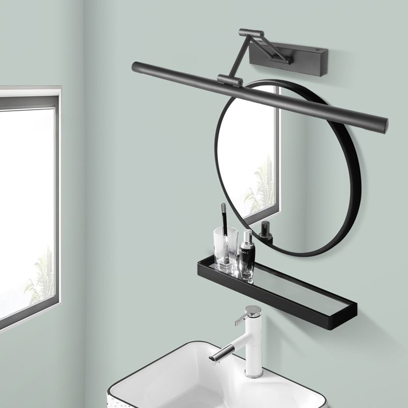 NyraLoft Minimalistische LED-Metall-Wandleuchte Schwarz und Weiß