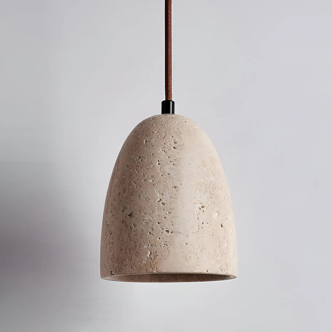 Averin Travertine Retro Pendant Light For Dining Areas
