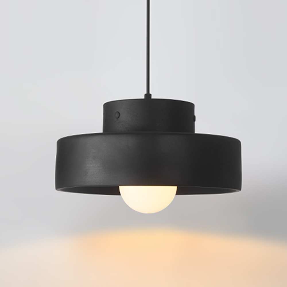 Novaara Resin Pendant Light in Vintage Wabi Sabi Style Red, Green or Black
