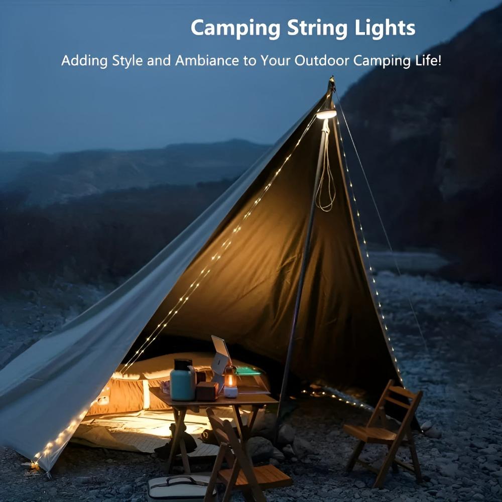 AuroraTrail Camping String Lights 2-in-1 Lantern and Fairy Lights