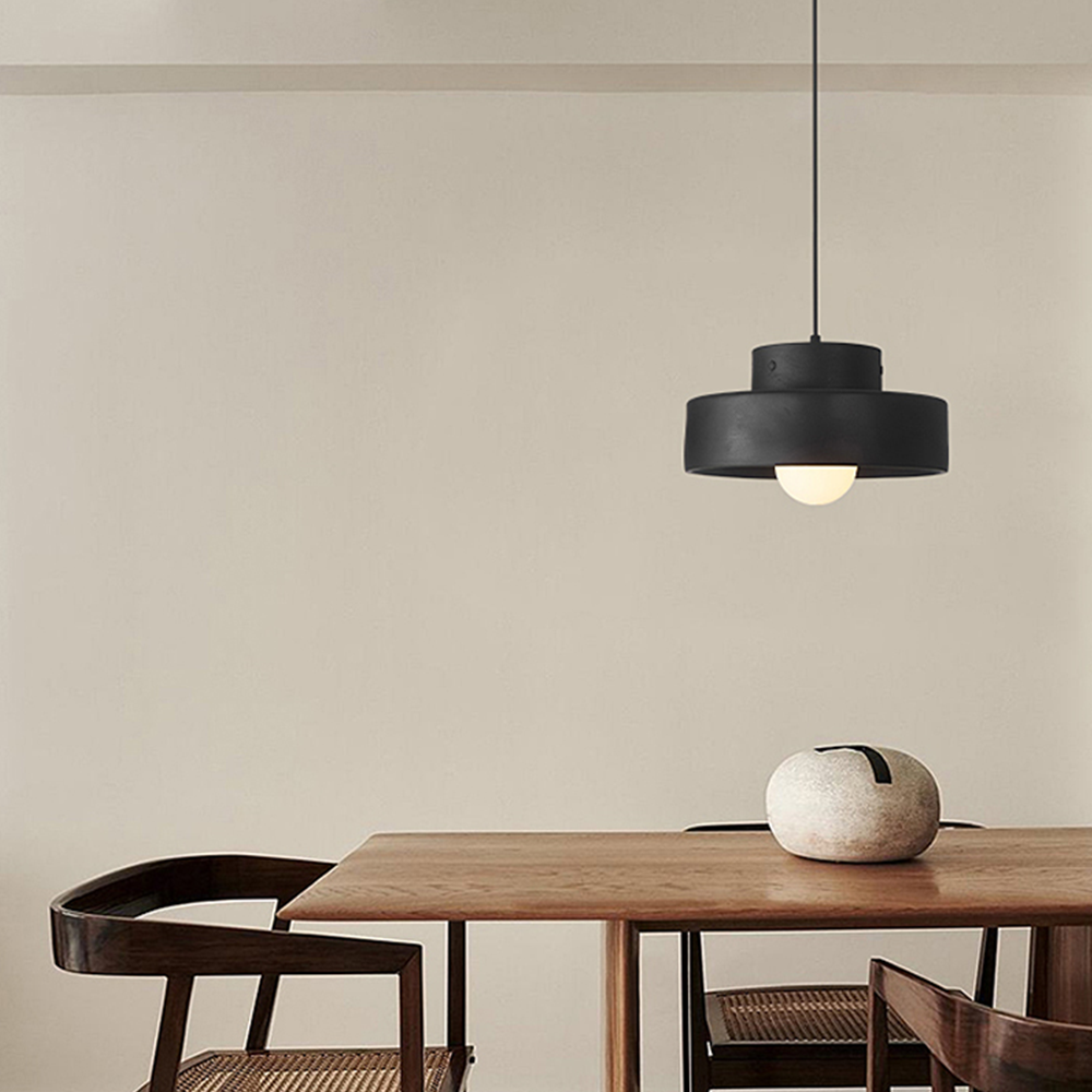 Novaara Resin Pendant Light in Vintage Wabi Sabi Style Red, Green or Black