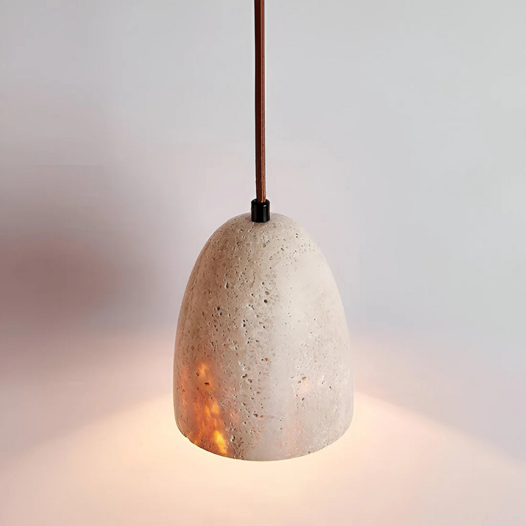 Averin Travertine Retro Pendant Light For Dining Areas