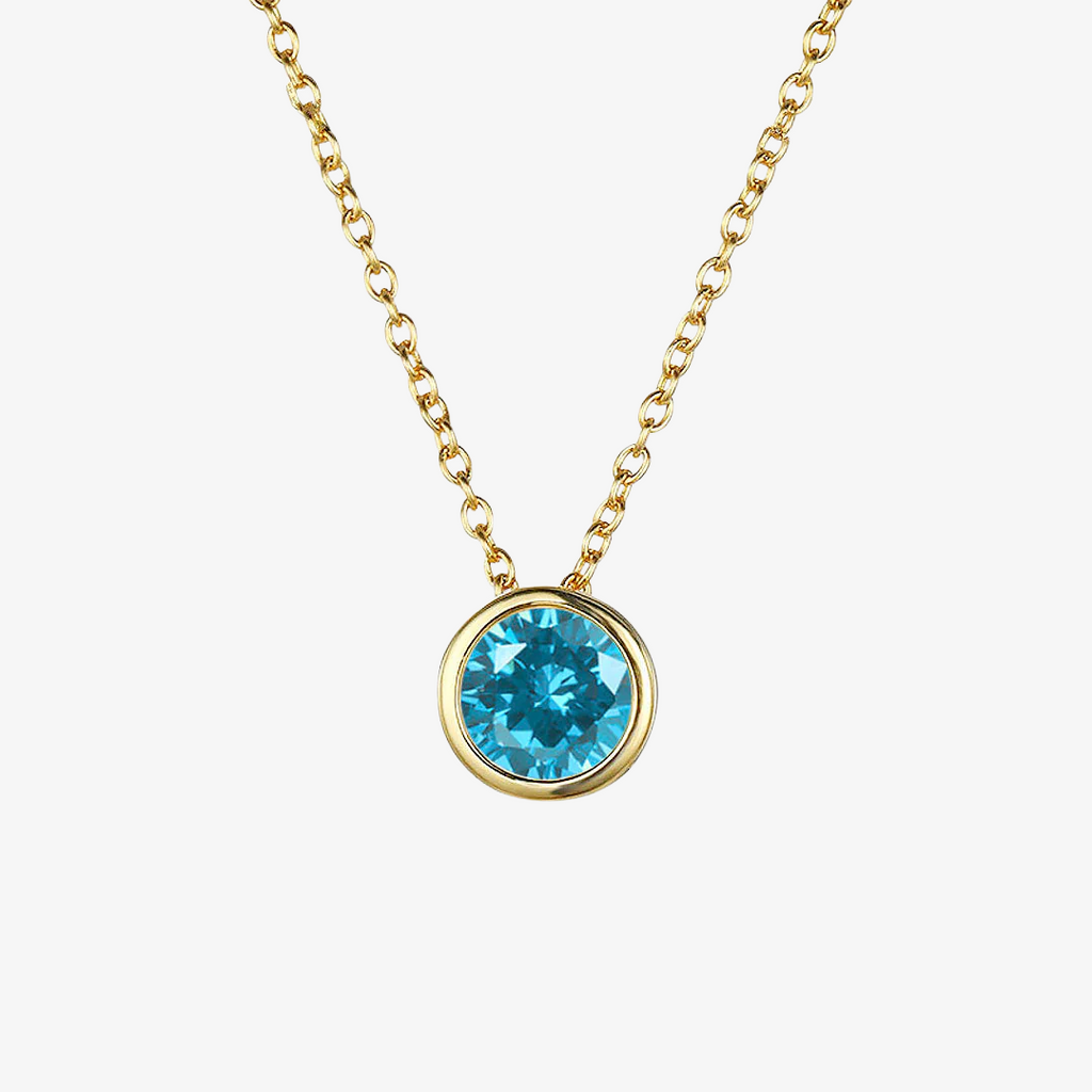 Collana Luna con Pietra di Nascita
