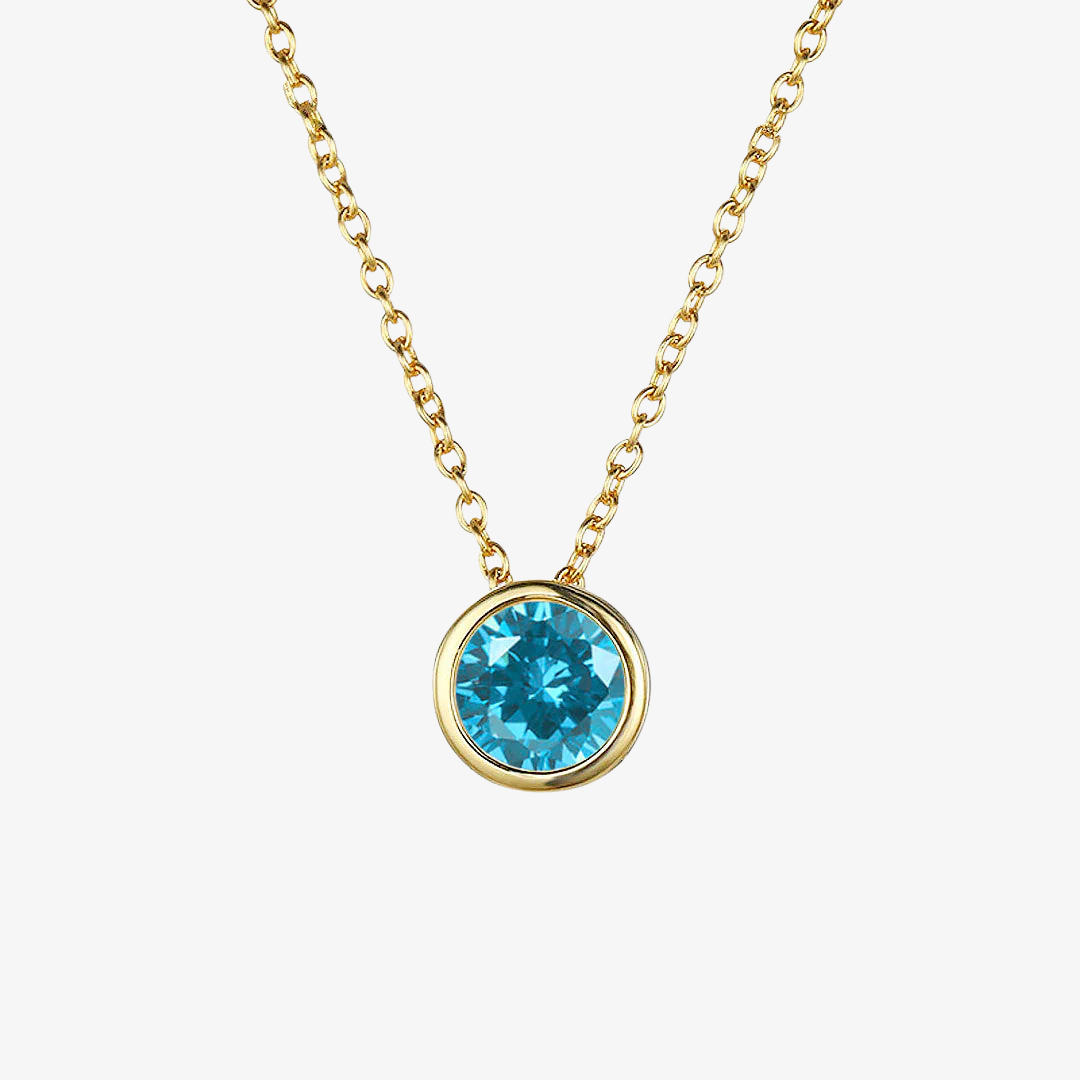 Collana Luna con Pietra di Nascita