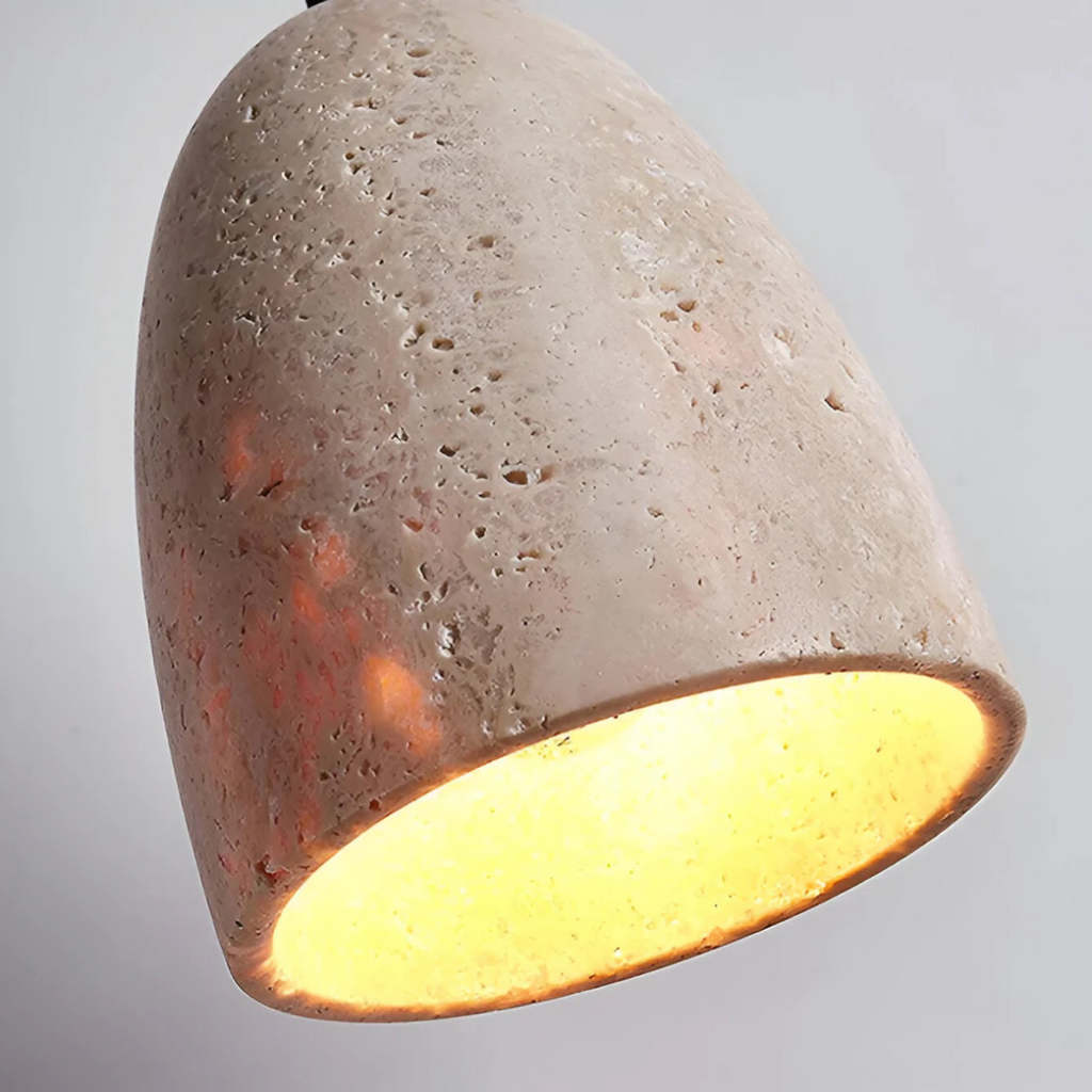 Averin Travertine Retro Pendant Light For Dining Areas