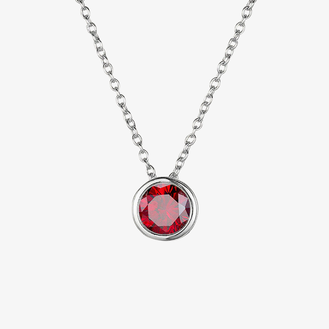 Collana Luna con Pietra di Nascita