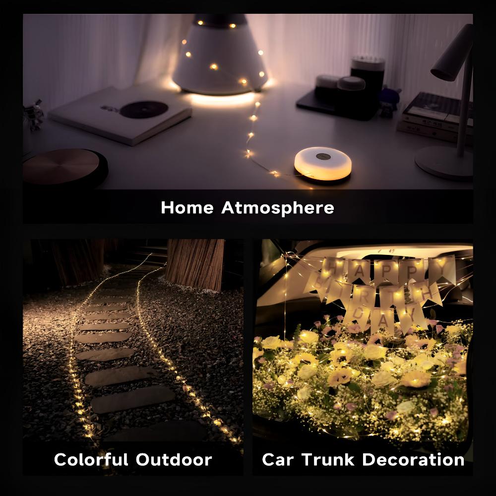 AuroraTrail Camping String Lights 2-in-1 Lantern and Fairy Lights