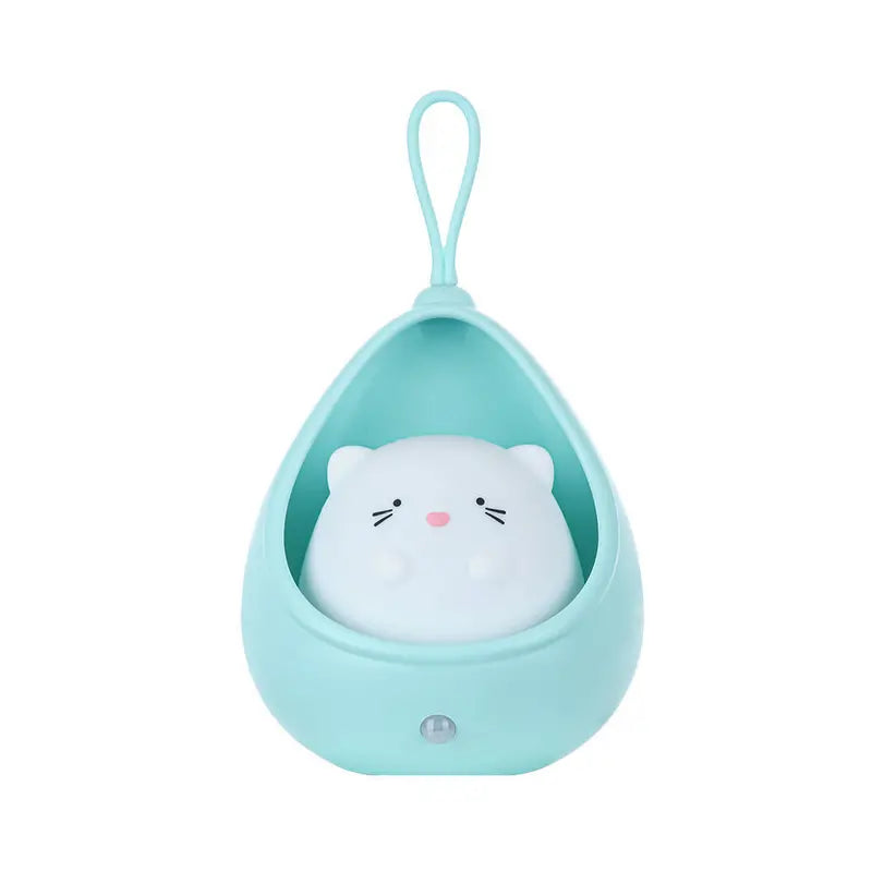 WhiskerGlow Kitty Night Light for Nursery and Kids Room