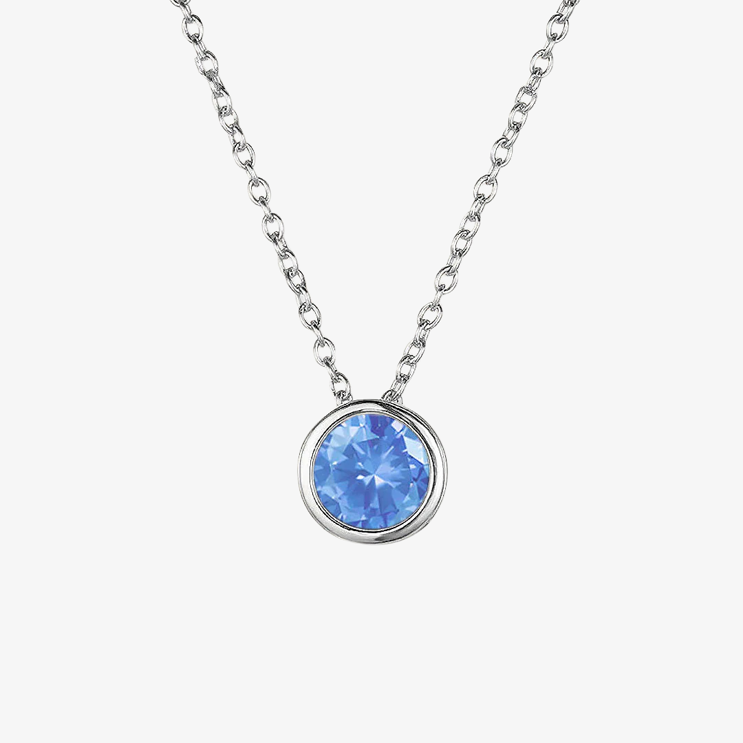 Collana Luna con Pietra di Nascita