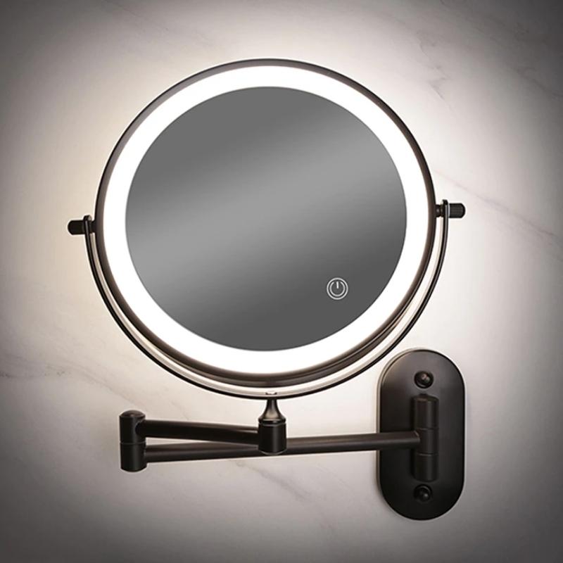 AstraLux Rechargeable LED Magnifying Vanity Mirror for Makeup and Bathroom