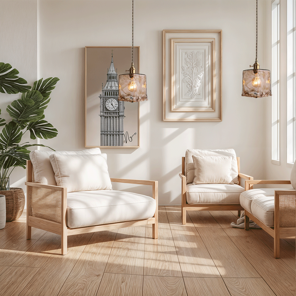 AstraGlow Moderní skleněné stropní svítidlo do kuchyně a koupelny