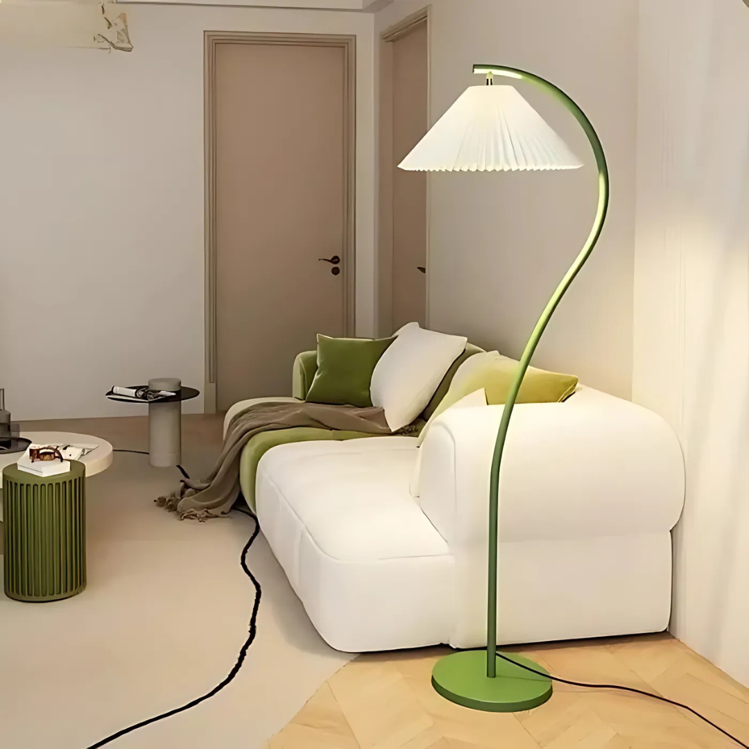 LumenArc LED oblouková stojací lampa do obývacích pokojů a ložnic