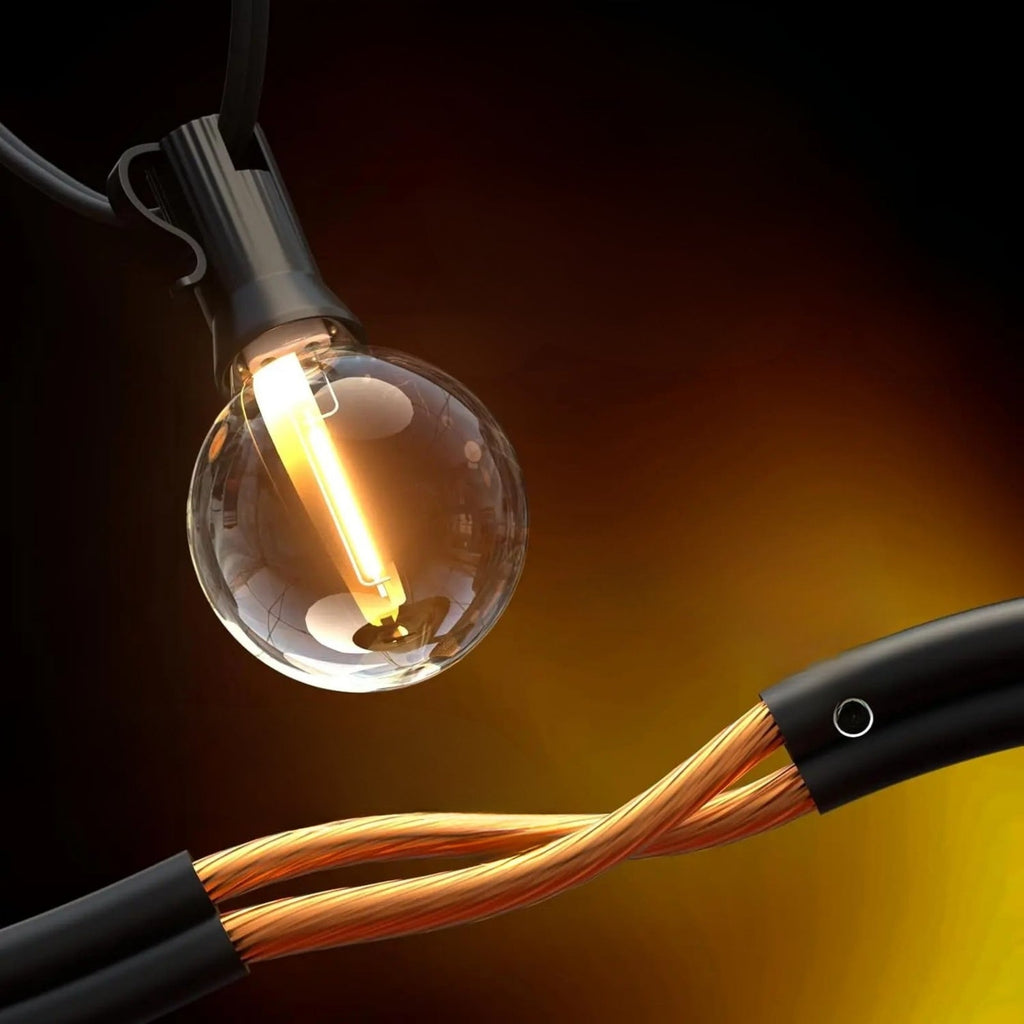 NovaGlow G40 Shatterproof LED Globe String Lights For Outdoor Parties