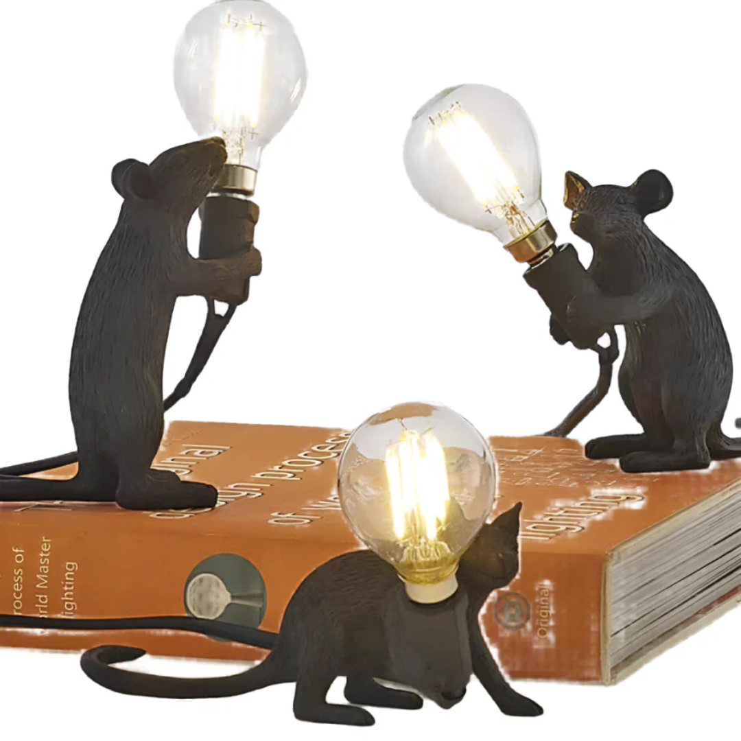 MiraMouse Resin LED Desk Lamp and Night Light
