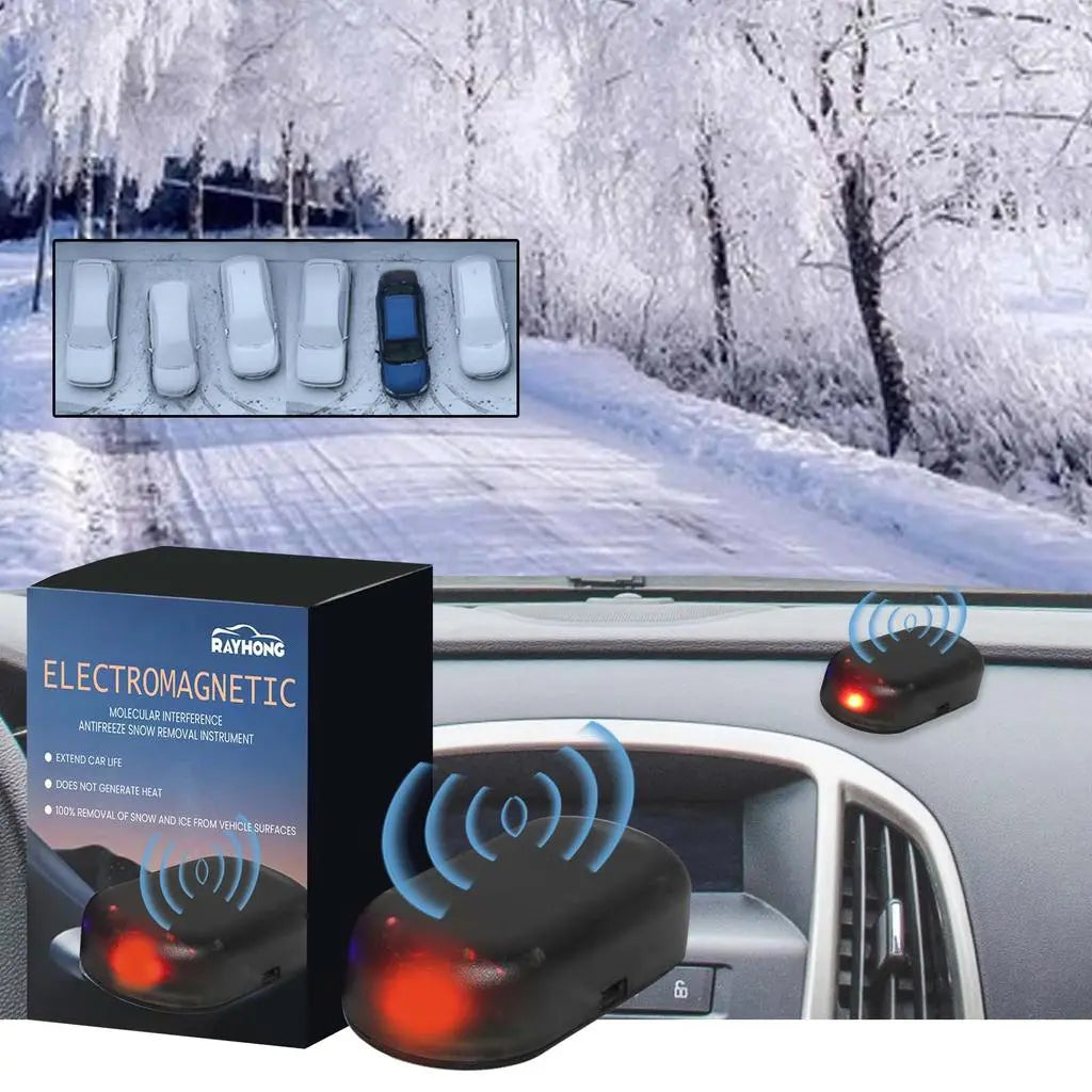 Electromagnetic Snow Removal Device With Molecular Interference Tech Solar Powered