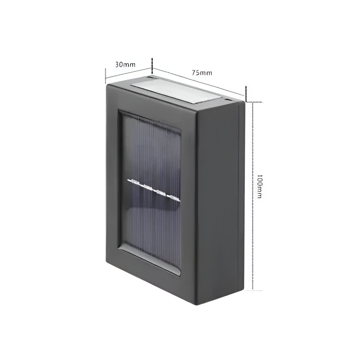 AstraLume Solar Outdoor LED Wall Light IP65 Waterproof Black