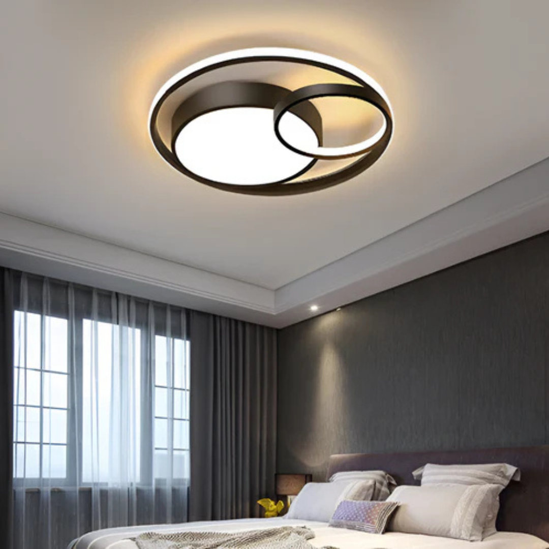 LumaHalo Moderne Dimbar LED Taklampe for Stuer og Hjemmekontor