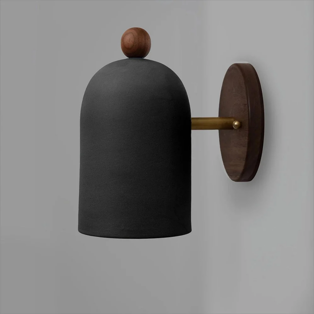 Lorentis Vintage Wall Lamp in Iron and Solid Wood for Bedroom and Living Room
