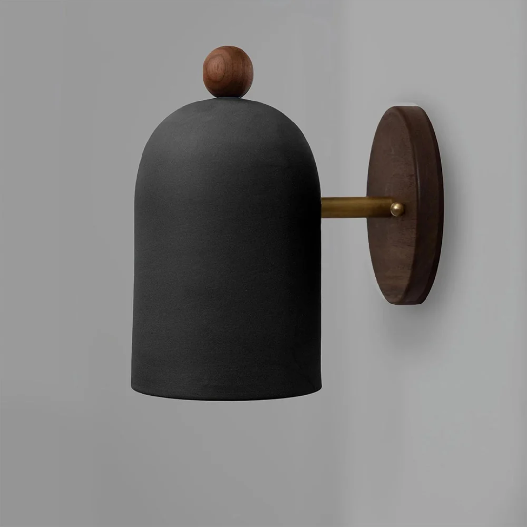 Lorentis Vintage Wall Lamp in Iron and Solid Wood for Bedroom and Living Room