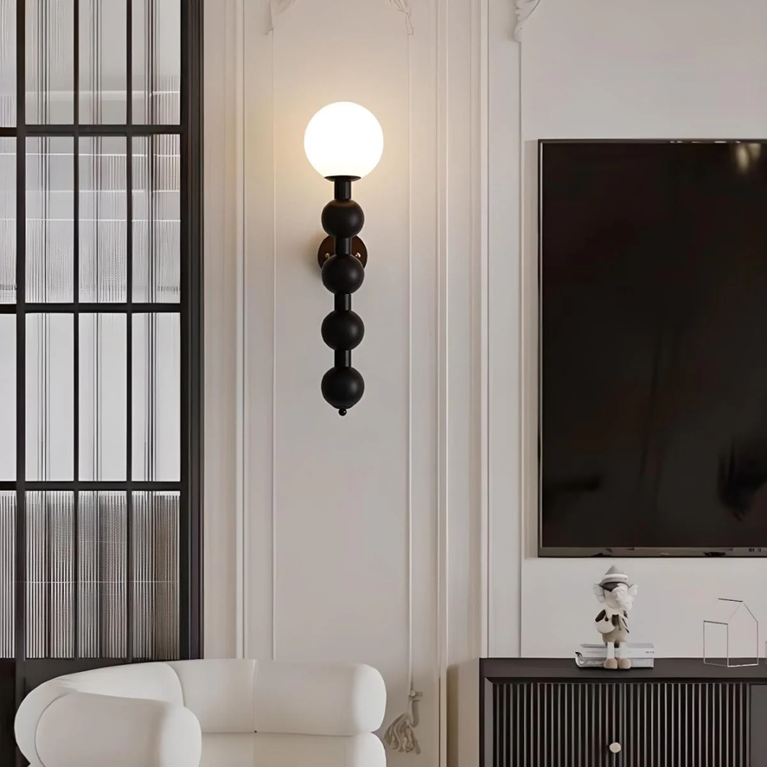 Veridia Vintage Wood and Metal Wall Lamp for Living Spaces