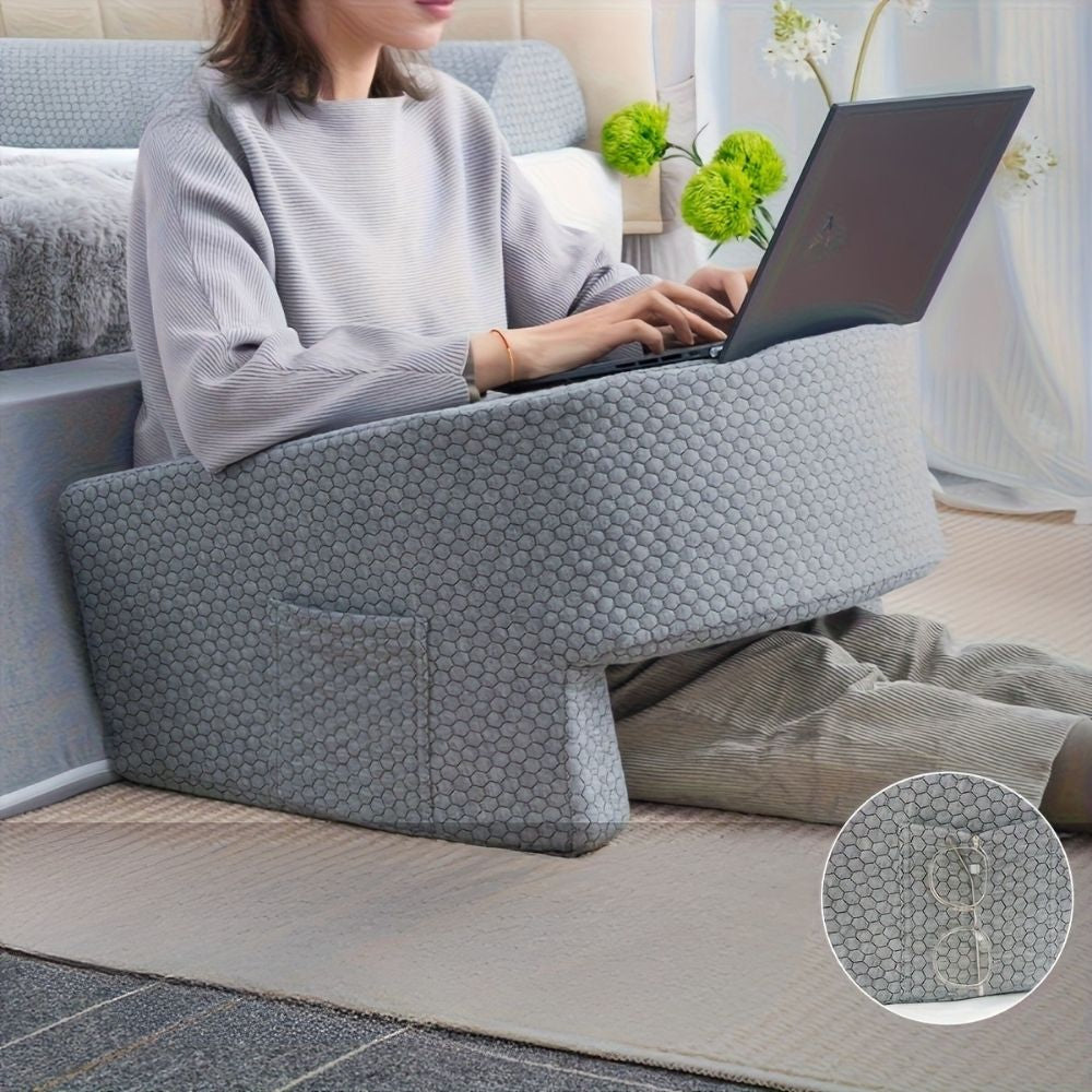 CozyNest Extra Large Memory Foam Reading Pillow With Arm Support For Gaming And Work