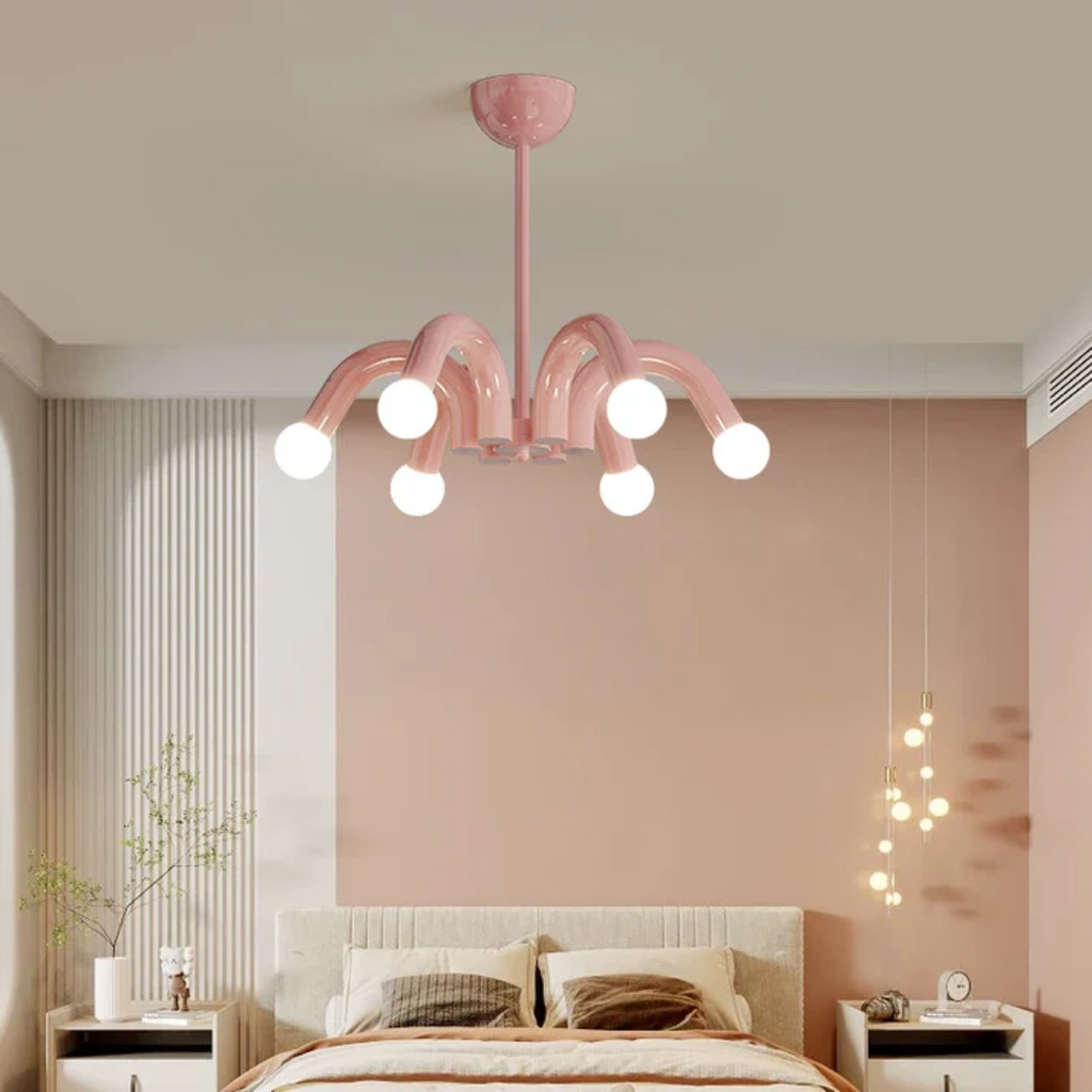 Lampa sufitowa LED ściemnialna LumaNova do sypialni z ambientowym światłem