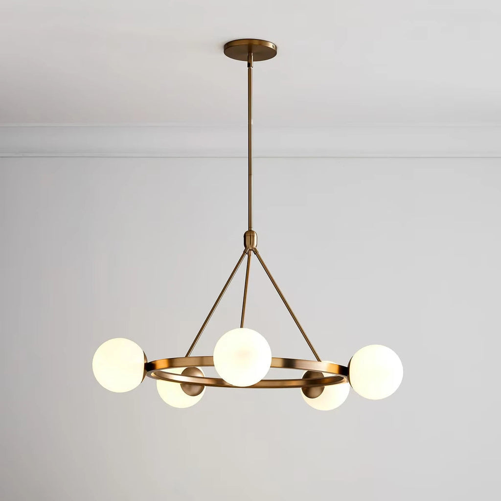 Lyra Nordic Five-Light Ceiling Chandelier For Dining Rooms