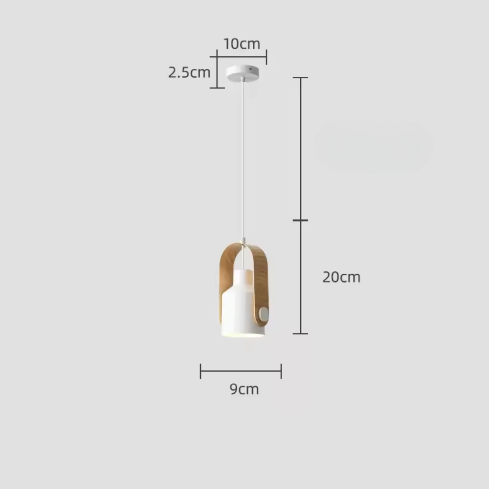 Lampada a sospensione con faretto regolabile Asteri Nordic con base E27