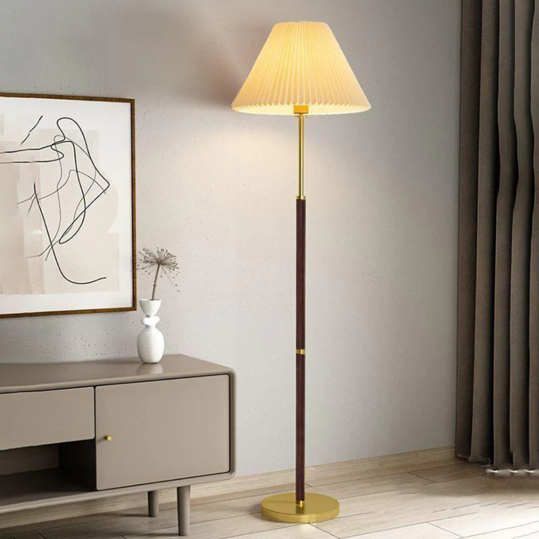 Aurea Reispapier-Stehlampe mit sanftem Umgebungslicht