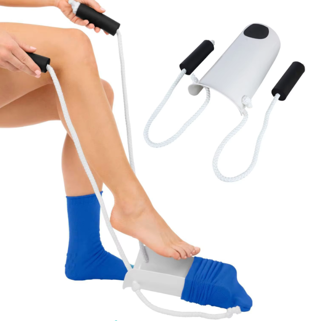 کمک‌پوش جوراب StrideAid برای پوشیدن آسان جوراب و زندگی مستقل