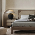 Aurea Nordic Table Lamp With Warm Glow And Ceramic Base